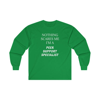 Peer Support Specialist Long Sleeve Tee - Motivational Apparel for Helpers