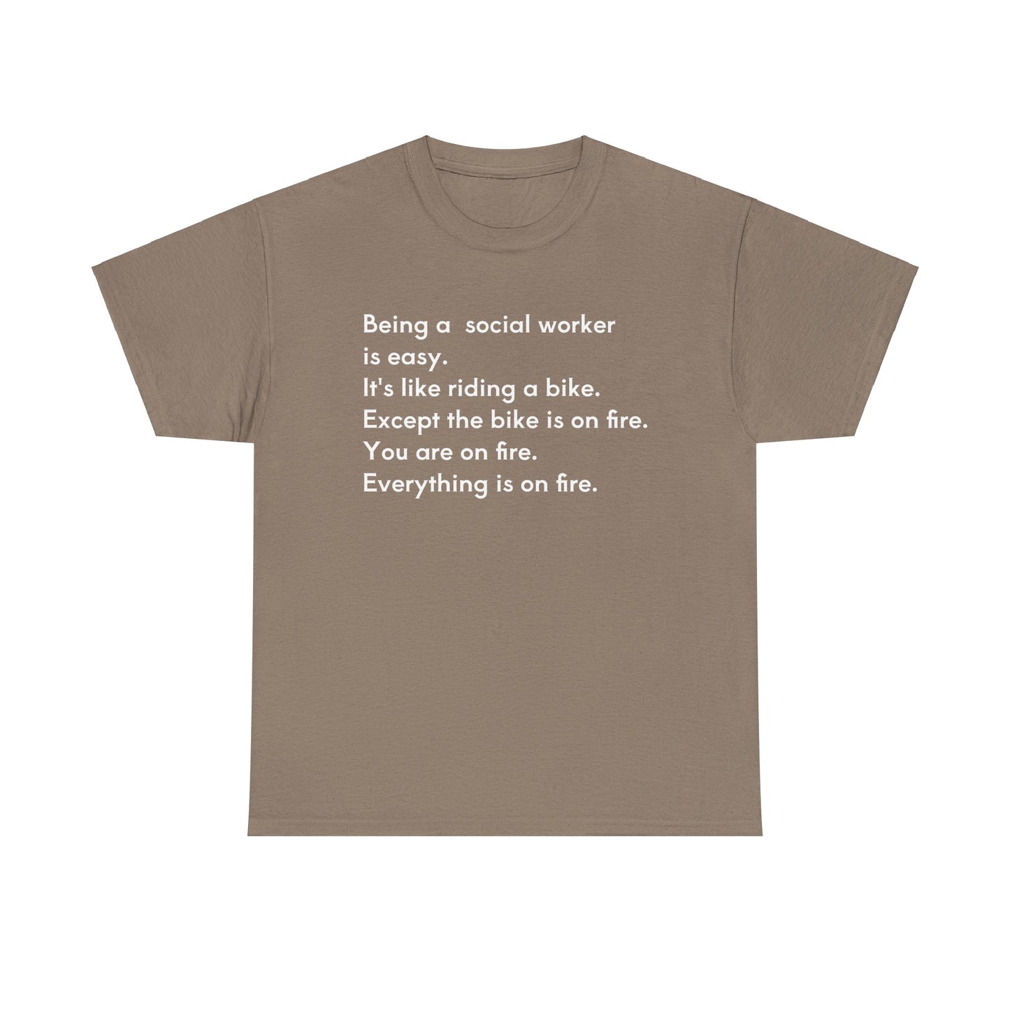 Being a Social Worker -unisex Heavy Cotton Tee