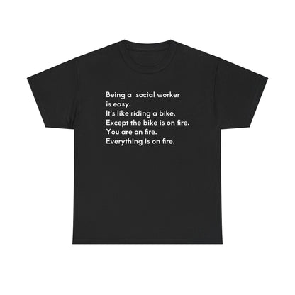 Being a Social Worker -unisex Heavy Cotton Tee