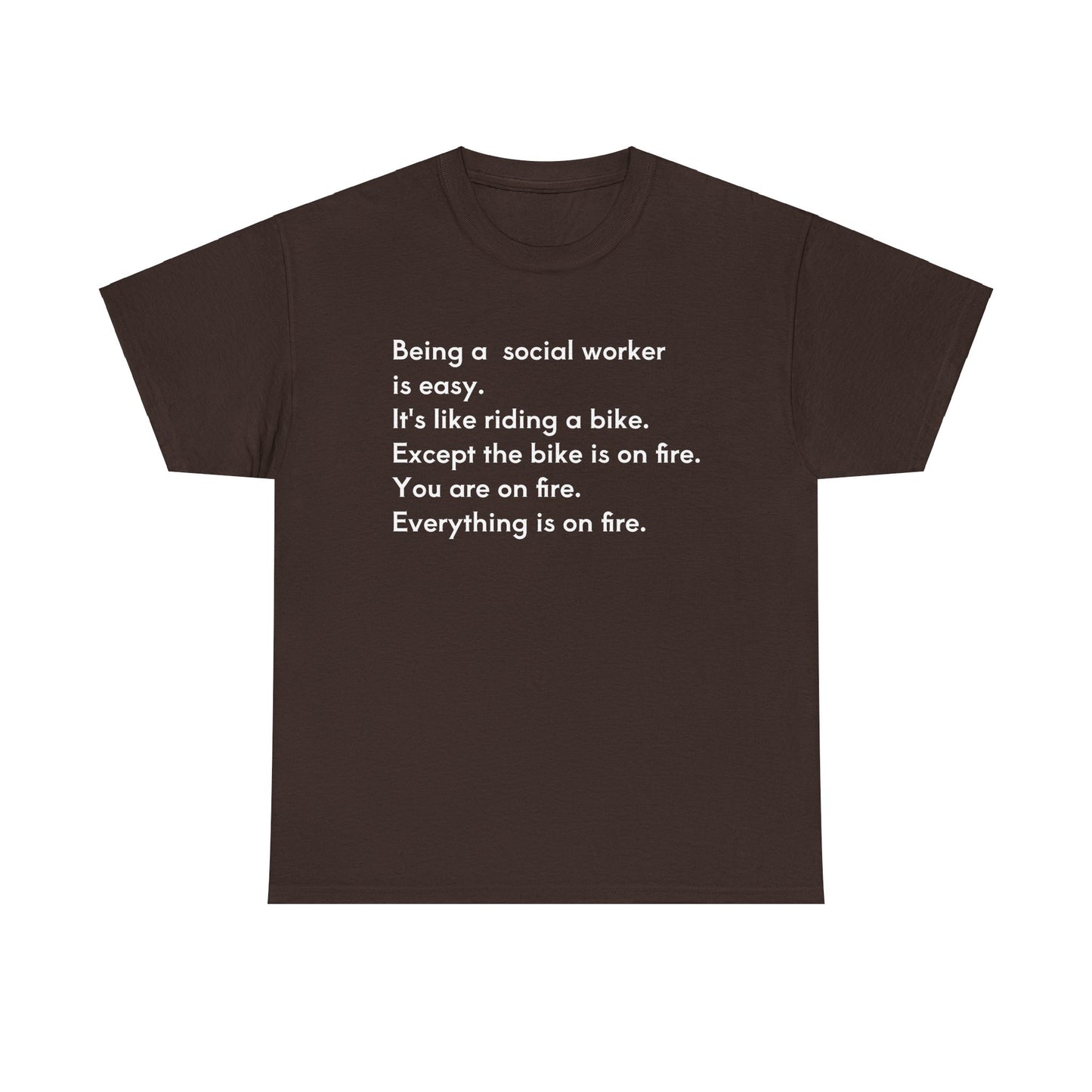 Being a Social Worker -unisex Heavy Cotton Tee