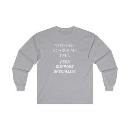 Peer Support Specialist Long Sleeve Tee - Motivational Apparel for Helpers