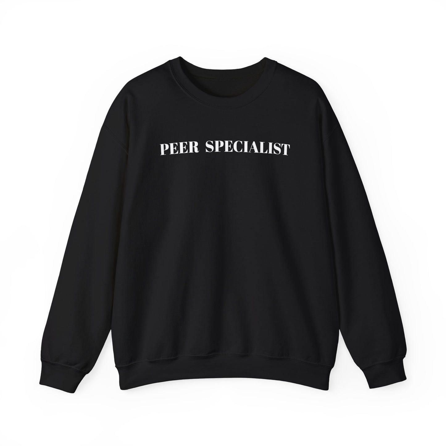 Peer Specialist Unisex Heavy Blend Crewneck Sweatshirt - Cozy Supportive Apparel for Mental Health Advocates