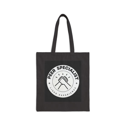 Peer Specialist - Cotton Canvas Tote Bag