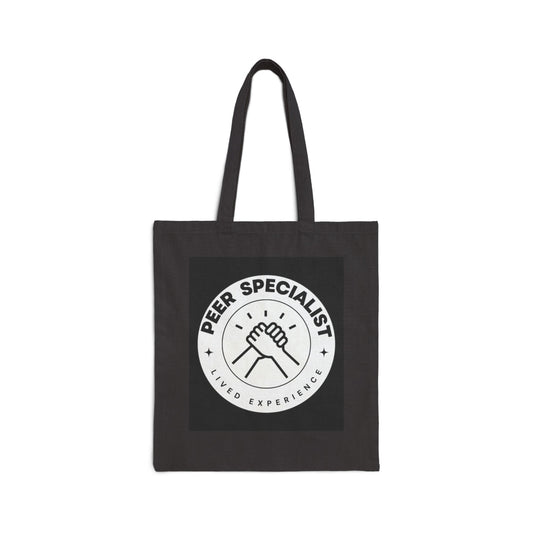 Peer Specialist - Cotton Canvas Tote Bag