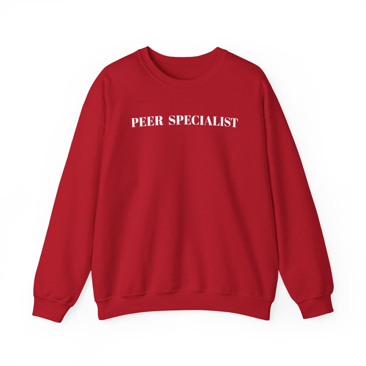 Peer Specialist Unisex Heavy Blend Crewneck Sweatshirt - Cozy Supportive Apparel for Mental Health Advocates